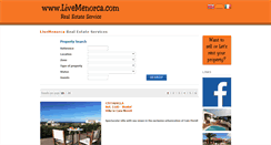 Desktop Screenshot of livemenorca.com